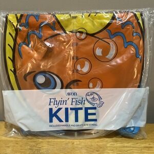 VTG ‎ 1991 Avon Flyin Fish Kit Orange fish with blue and yellow accent NOS